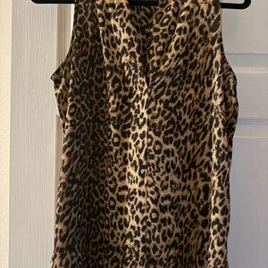 Vince Camuto Animal Print Sleeveless Blouse